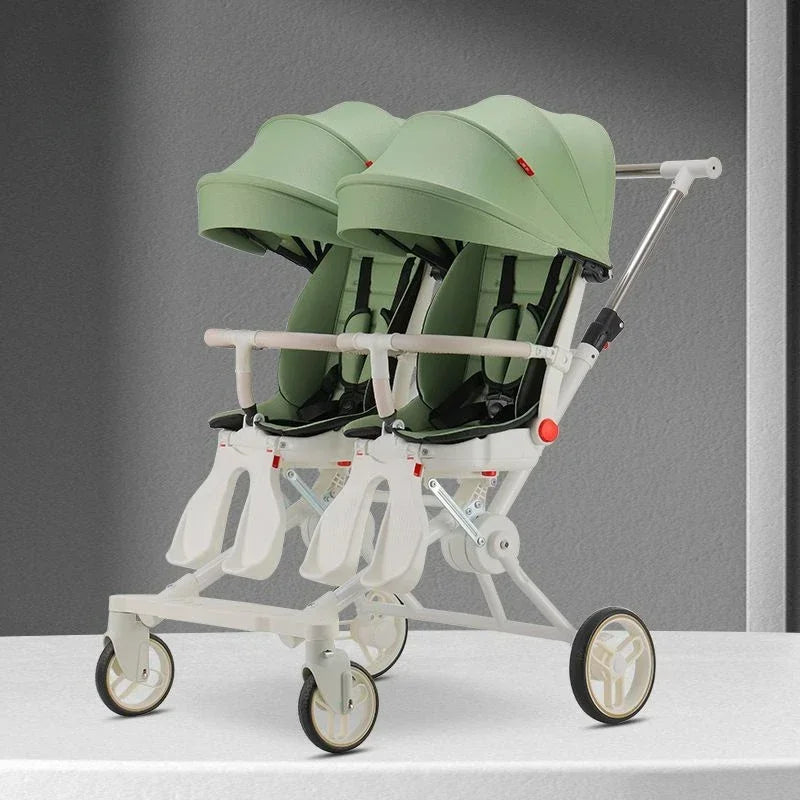 Twin Strollers Double Pushchair Baby Twin Car Lightweight BuggyPram Travel System
