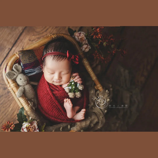 1pcs Baby photo props Wrap knitted baby blanket swaddle photo baby accessories