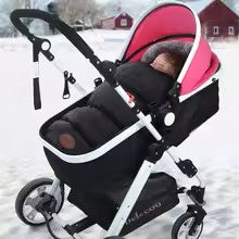 Adjustable Baby Car Seat Zipped Blanket for Babies Winter Multi Purpose Fleece Lined Warm Hooded Toddler Footmuff Waterproof